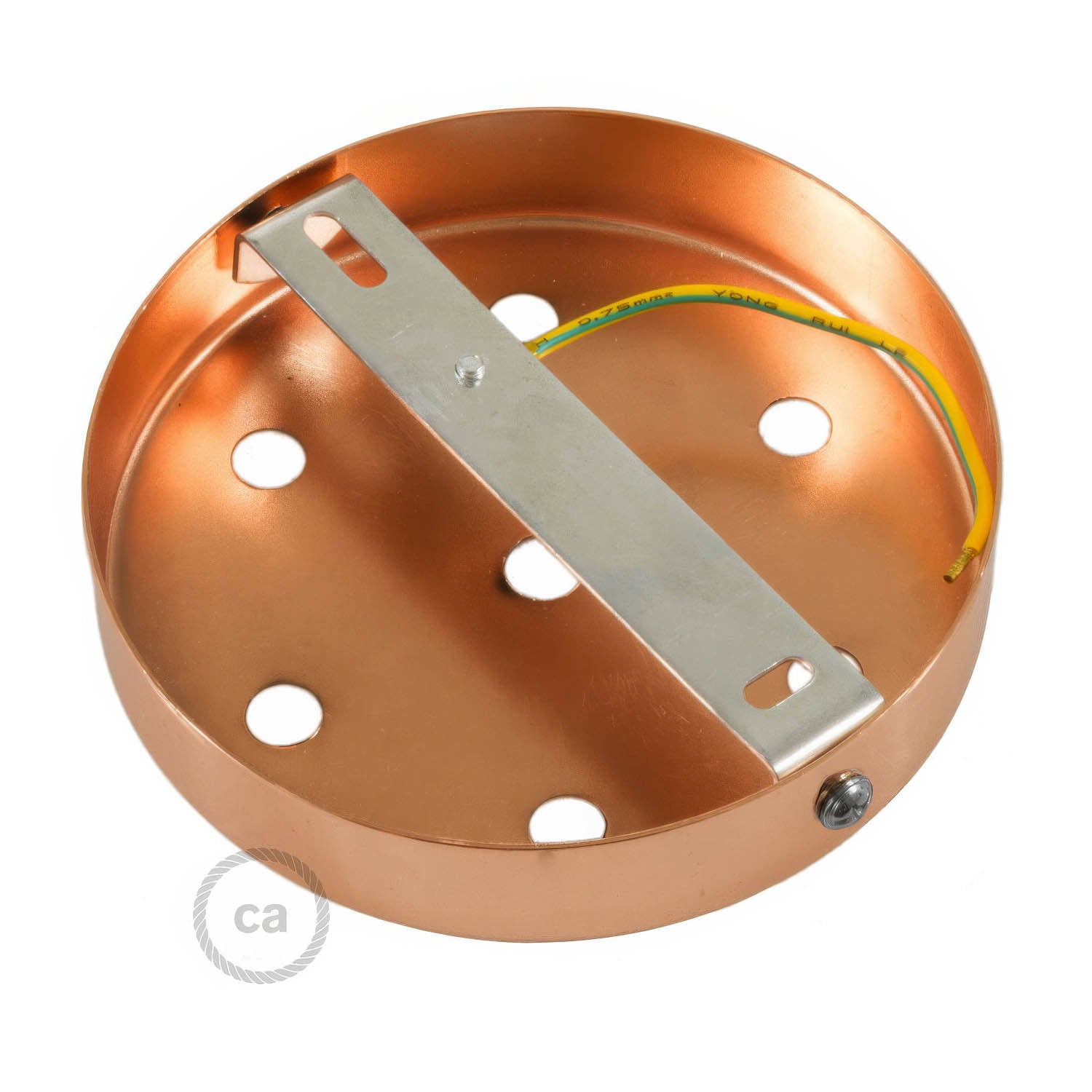 Kit rosone cilindrico in metallo a 7 fori - Rame Conico