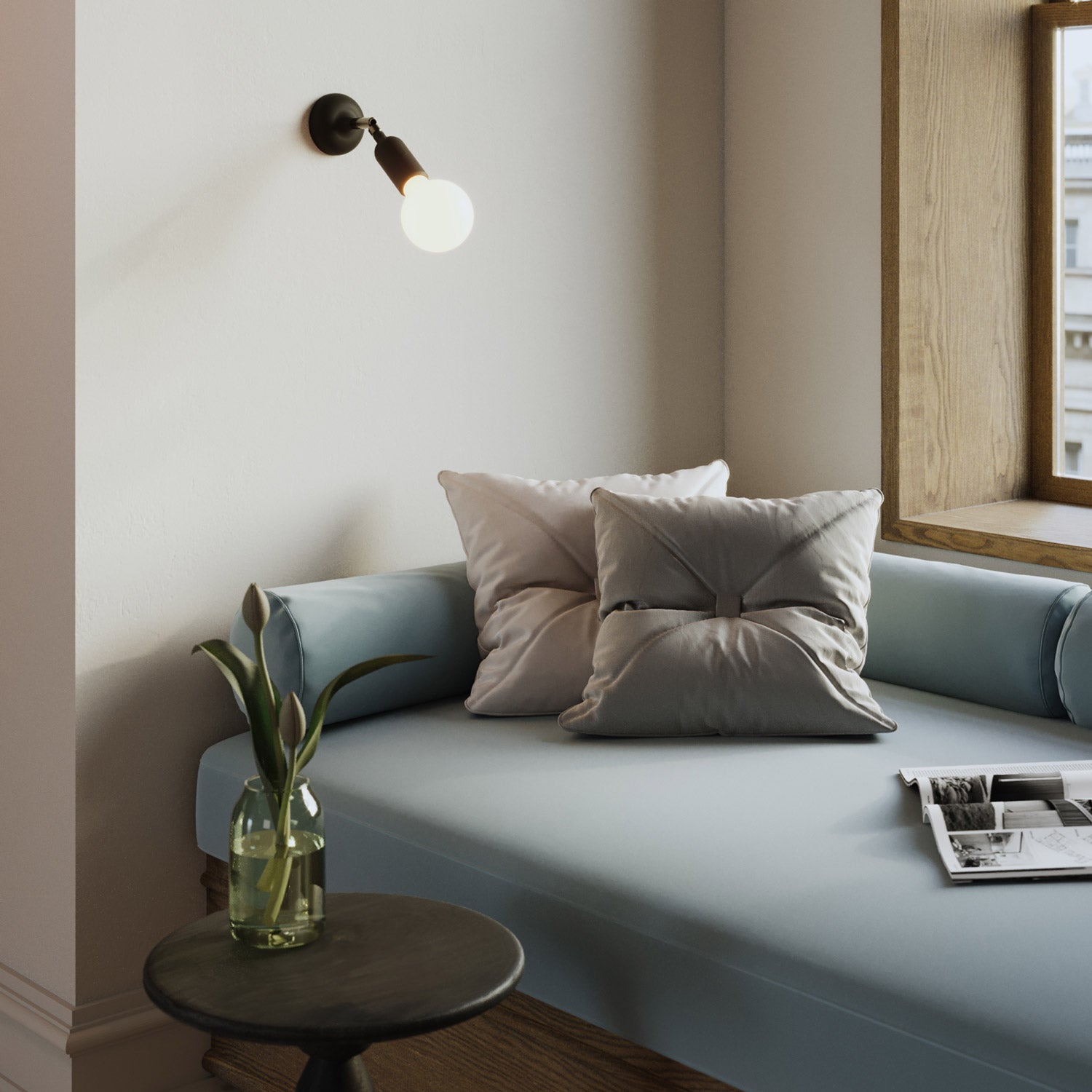 Kit rosone in silicone con foro centrale e predisposizione per foro laterale - Nero