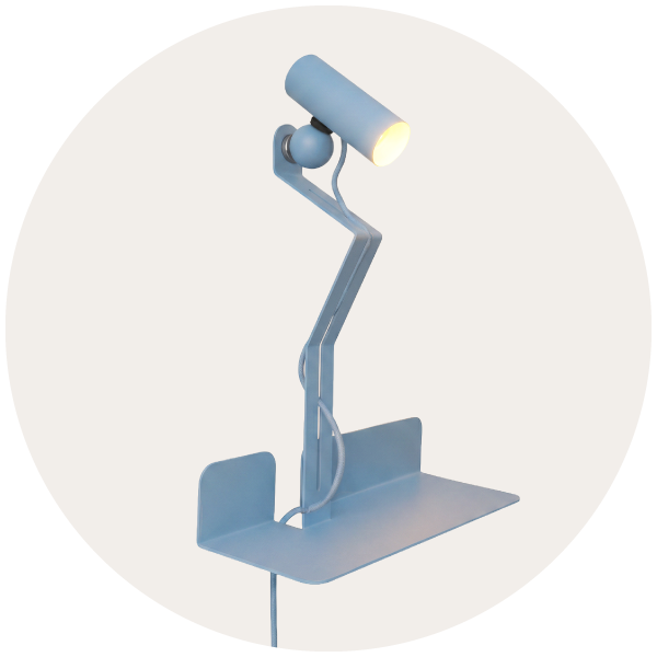 Lampen mit Ablage