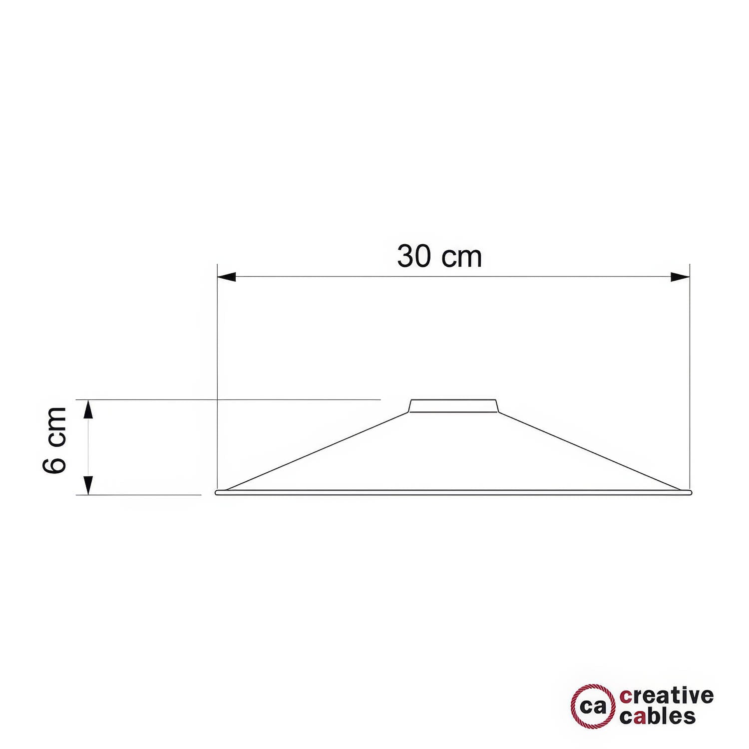 Paralume Swing in metallo smaltato con attacco E27 - Rame satinato