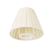 Mini paralume Impero con attacco E27 per lampada da tavolo o applique - Plissettato crema