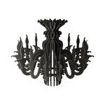 Paralume classico SHHANDELIER in materiale fonoassorbente - Nero melange