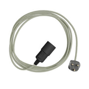Snake Zig-Zag - Lampada plug-in con cavo in tessuto effetto Zig-Zag RD72 e spina UK