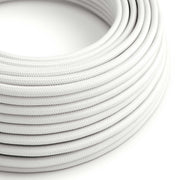 Cavo tessile Bianco Ottico lucido - RM01 rotondo 2x0,75mm / 3x0,75mm