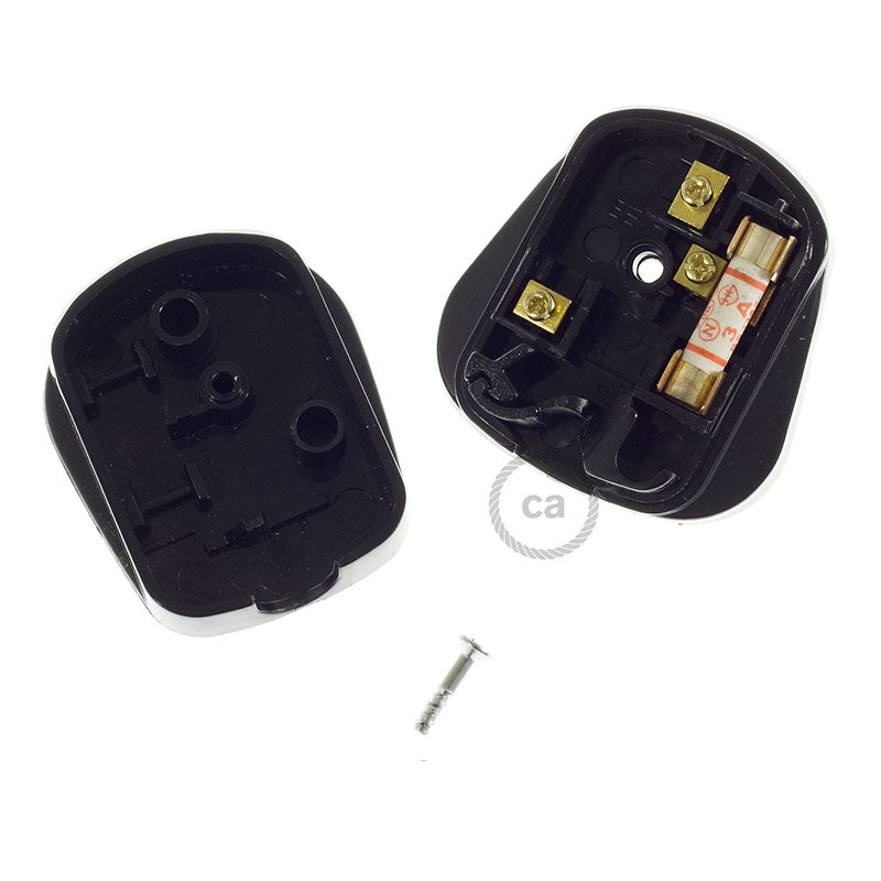 Spina Inglese a 3 poli - Nero