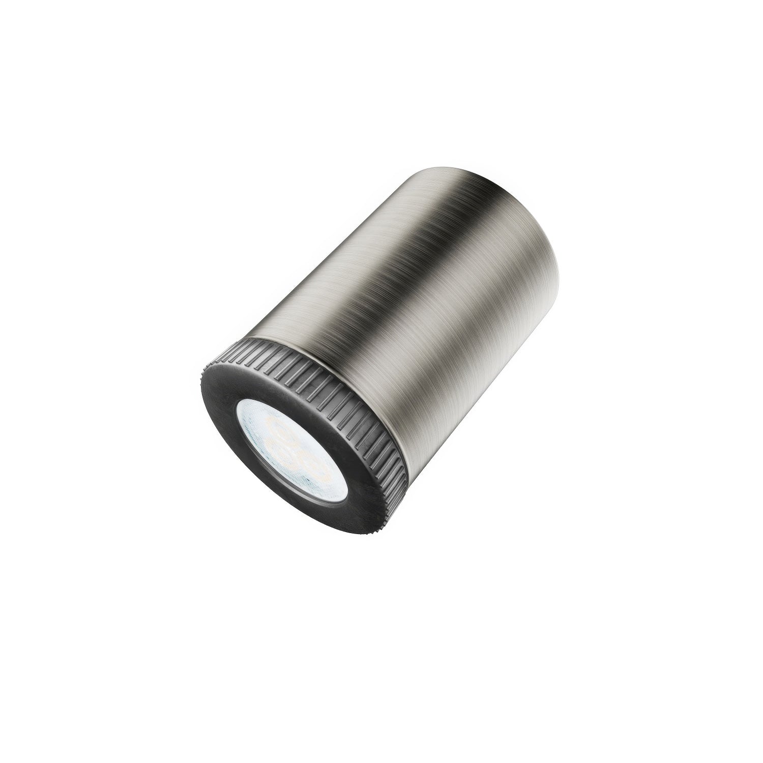 Lampada Mini faretto SPOTLIGHT GU1d0 Flex 90 da soffitto - Titanio satinato