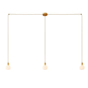 Spider - Lampada a sospensione multipla a 3 cadute con finiture in metallo - Bronzo satinato