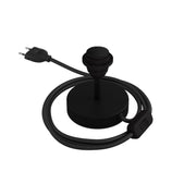 Alzaluce per paralume - Lampada da tavolo in metallo - Nero opaco 5 cm