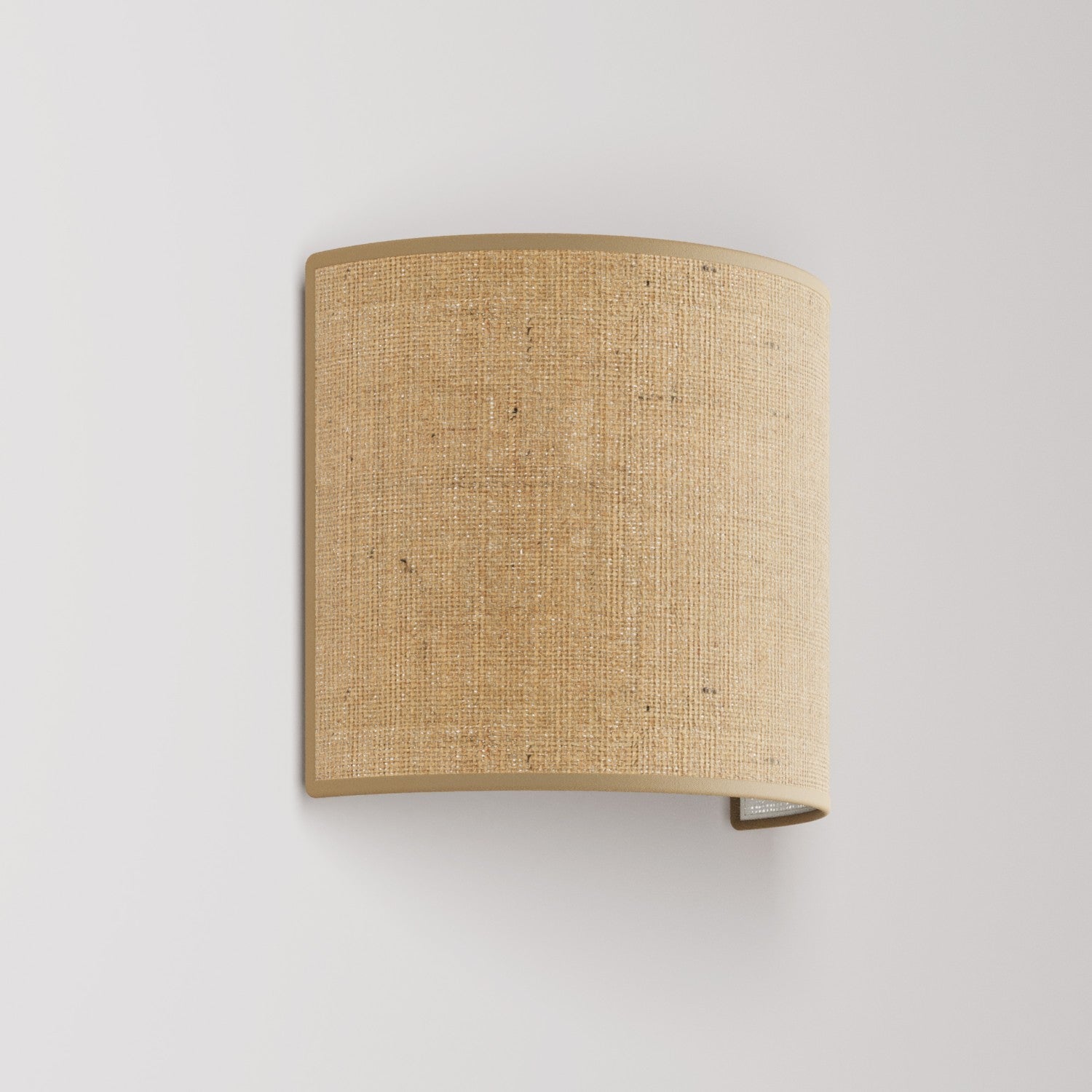 Applique Ventola con paralume in tessuto - Made in Italy - Juta Naturale