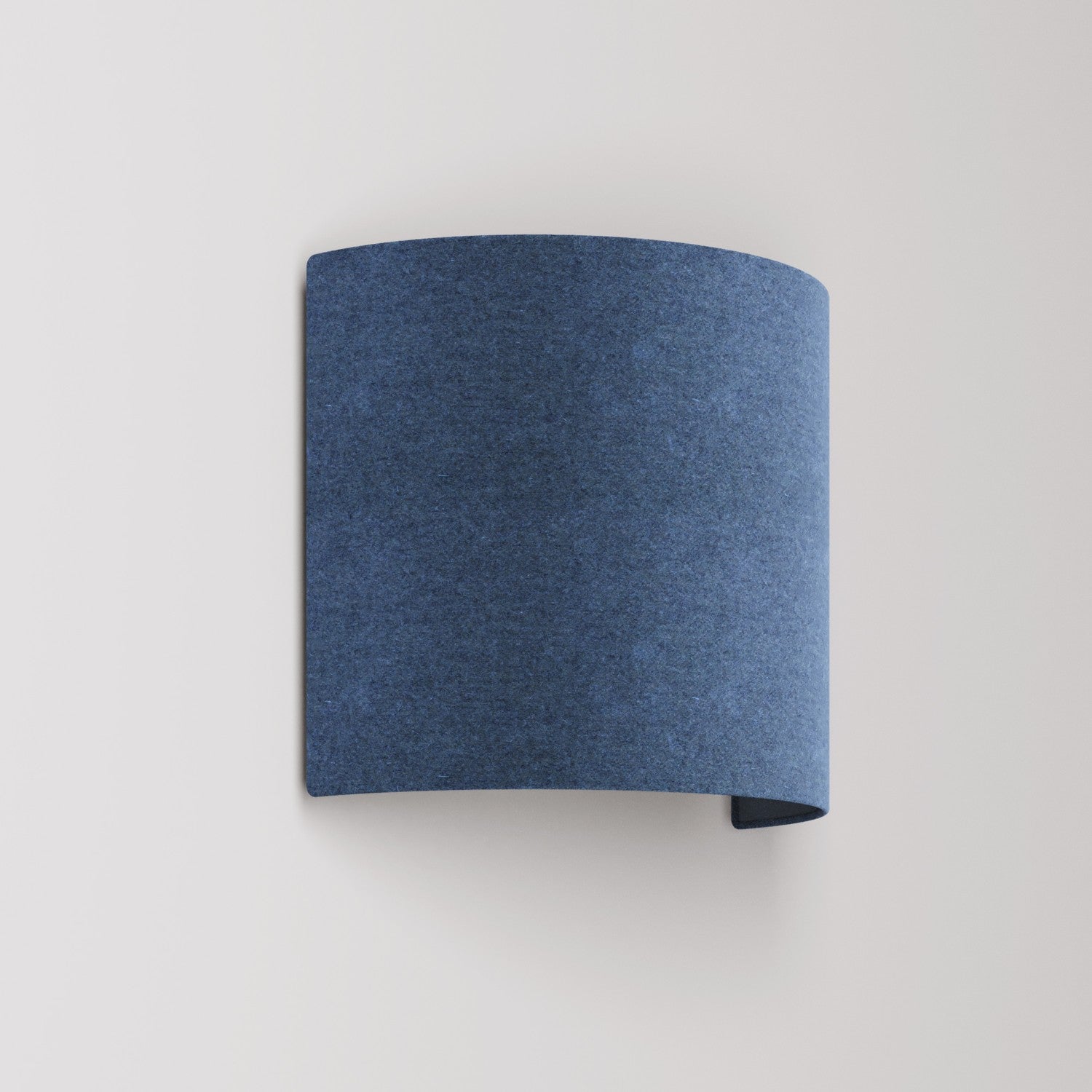 Applique Ventola con paralume in tessuto - Made in Italy - Lana Blu