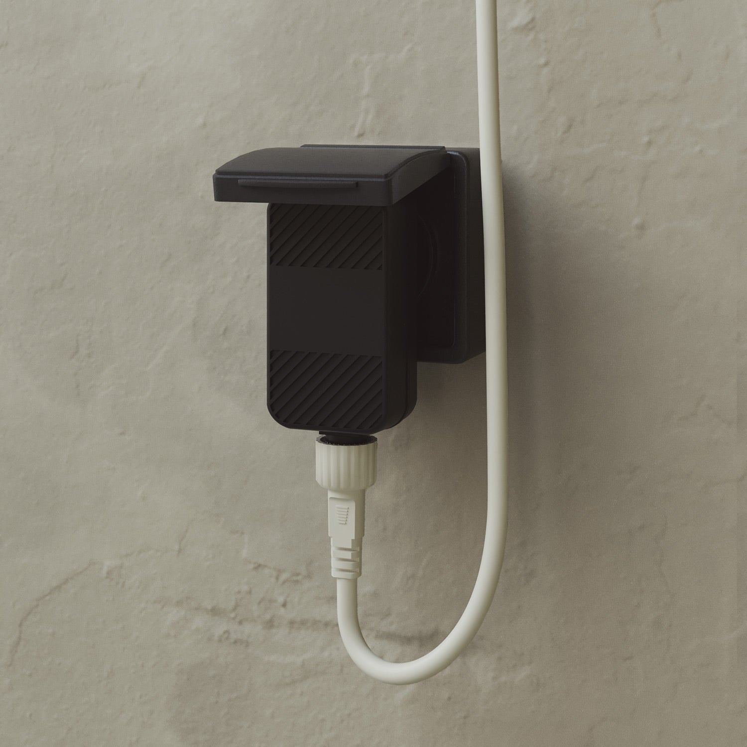 Catena luminosa 6 punti luce da esterno IP67 Bianco Sabbia - Marina6 Cherry 140 cm
