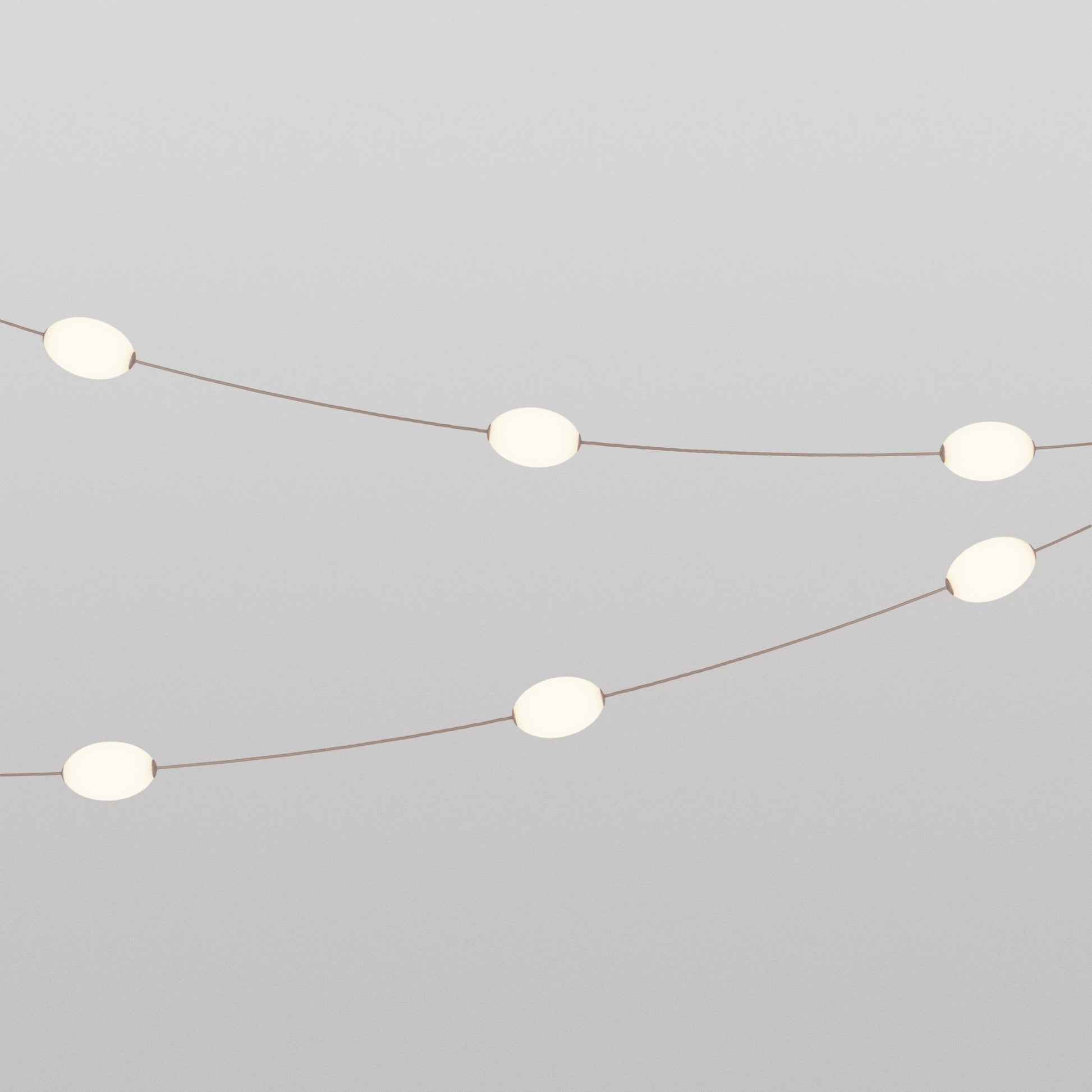 Catena luminosa 6 punti luce da esterno IP67 Desert Brown - Marina6