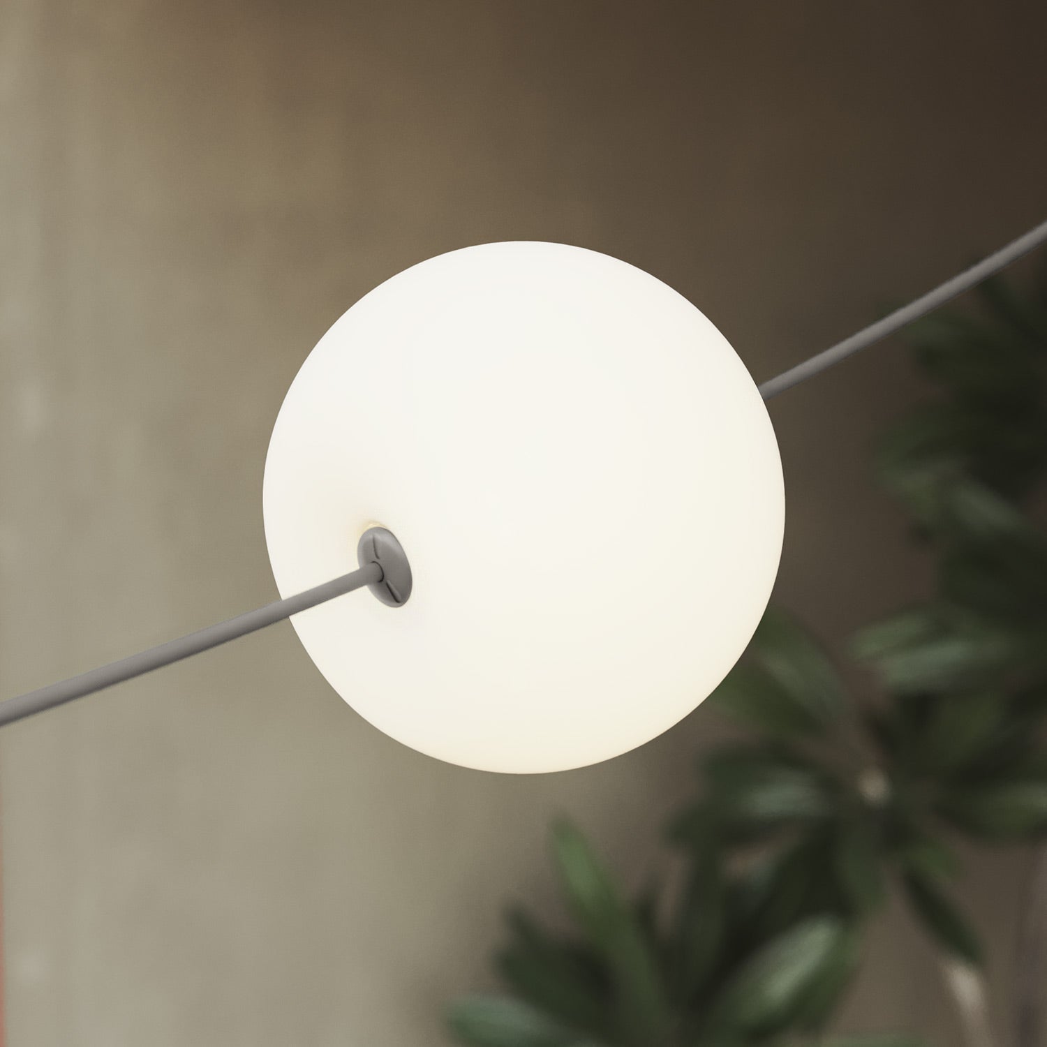 Catena luminosa 6 punti luce da esterno IP67 Grigio - Marina6 Cherry 140 cm