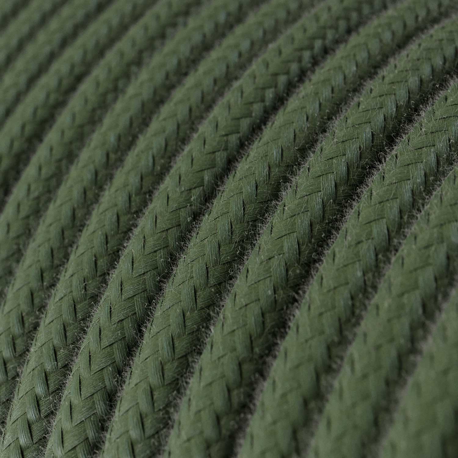 Cavo tessile Verde Salvia in cotone - L'Originale Creative-Cables - RC63 rotondo 2x0,75mm / 3x0,75mm