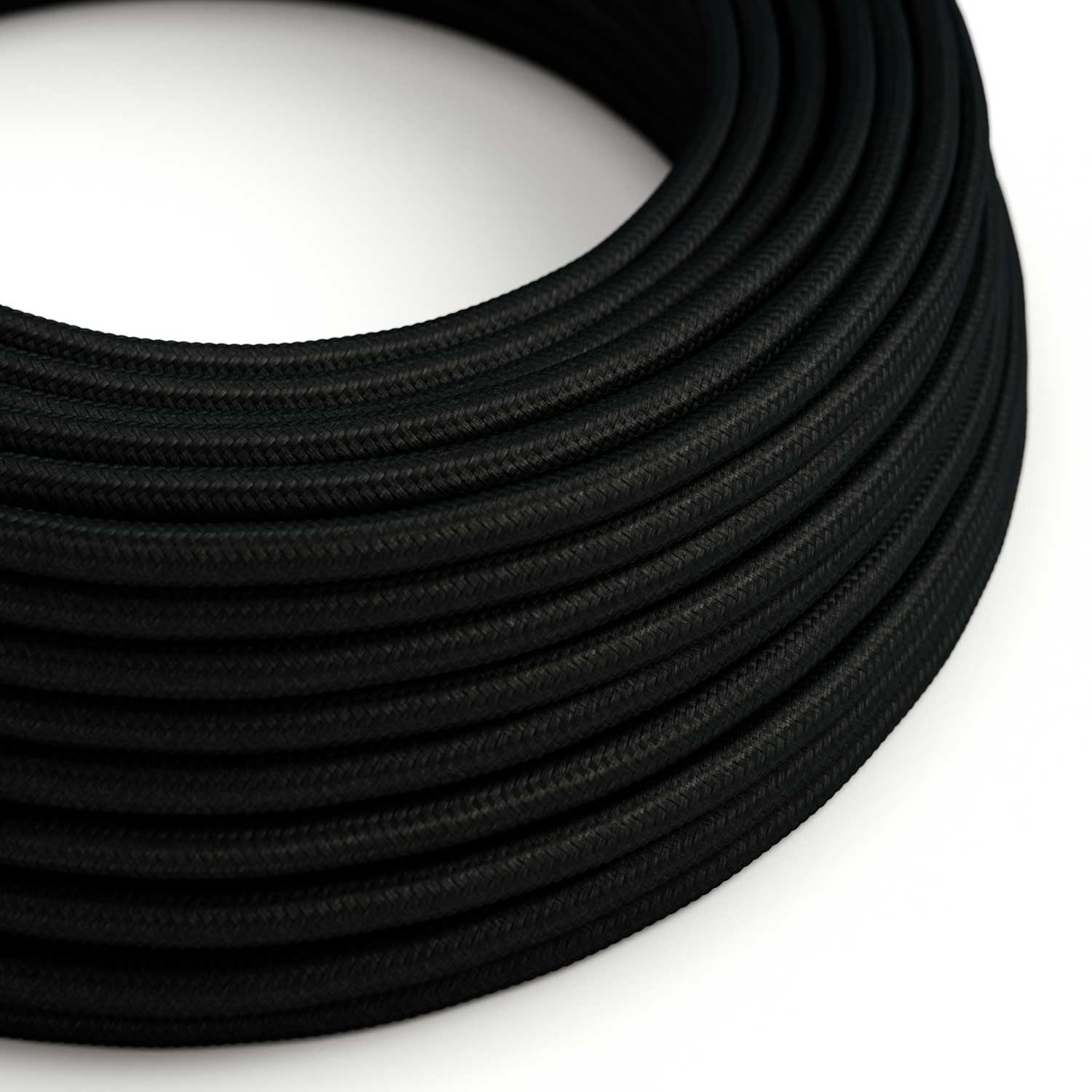 Cloth Covered Wire - Black Rayon RM04 - UL Listed
