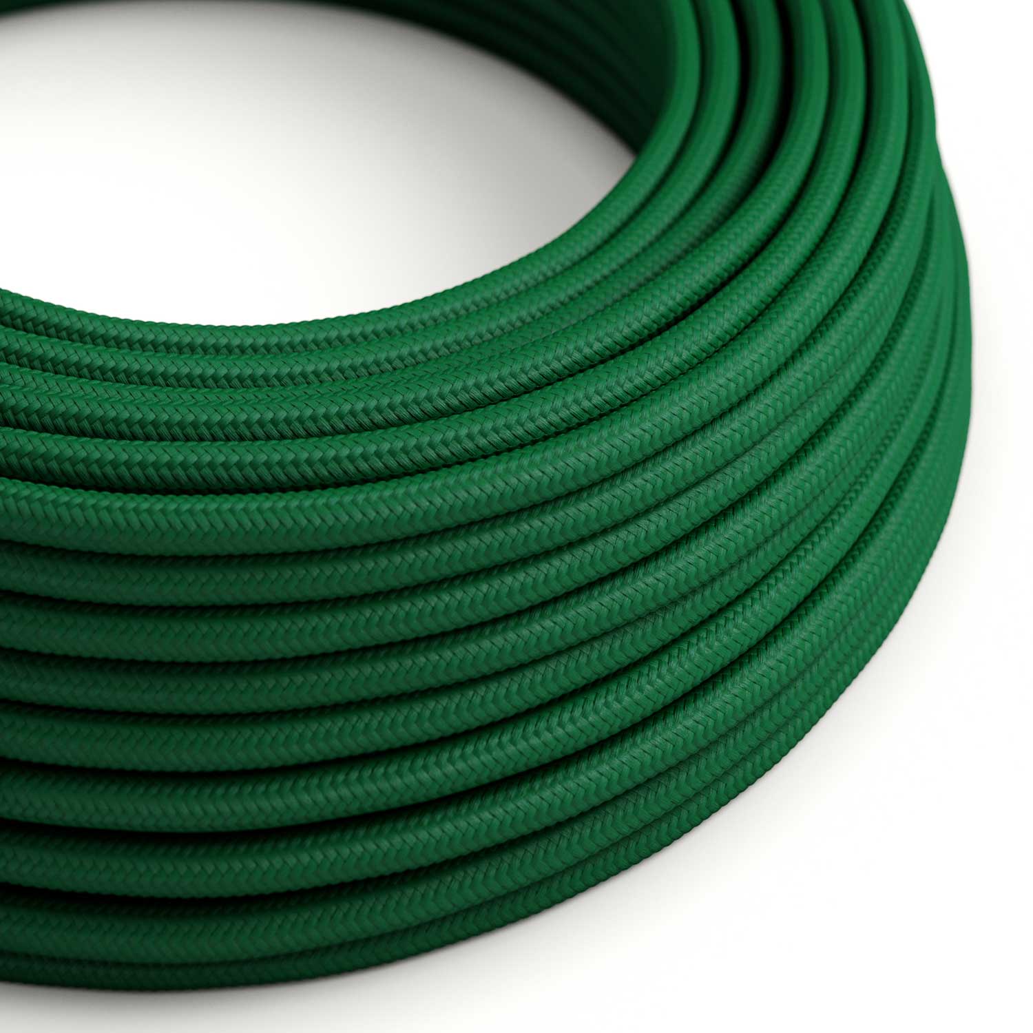 Cloth Covered Wire - Emerald Green Rayon RM21 - UL Listed