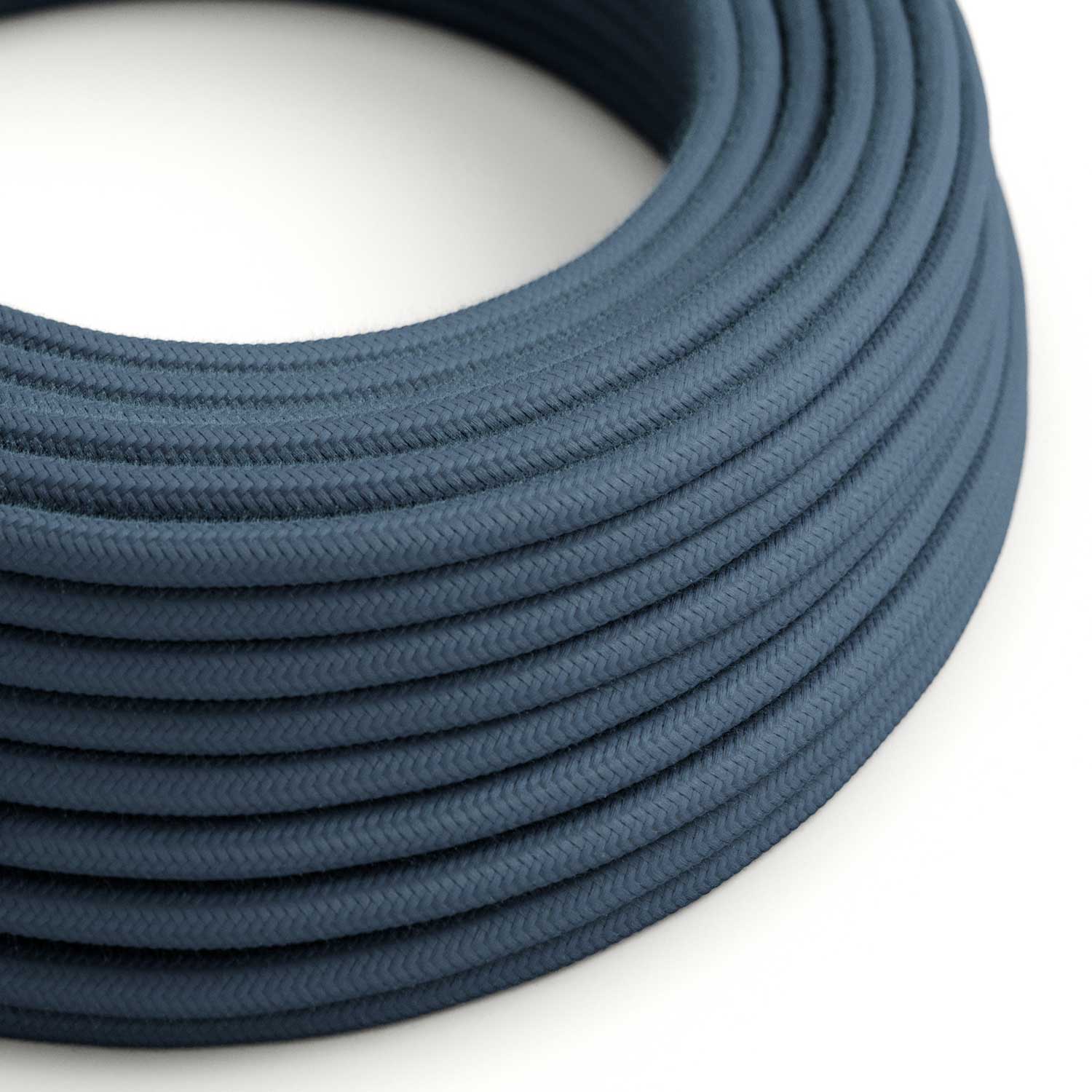 Cloth Covered Wire - Stone Blue Cotton RC30 - UL Listed