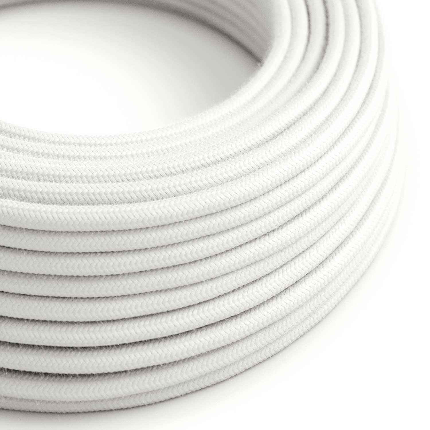 Cloth Covered Wire - White Cotton RC01 - UL Listed