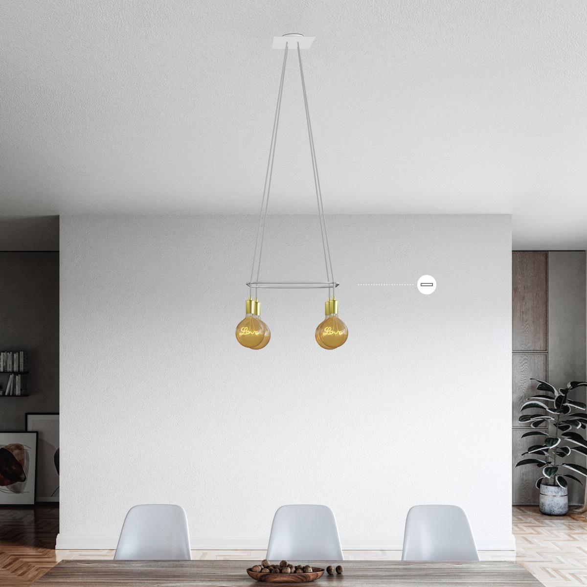 CHANDELIER CAGE SQUARE 4 10156