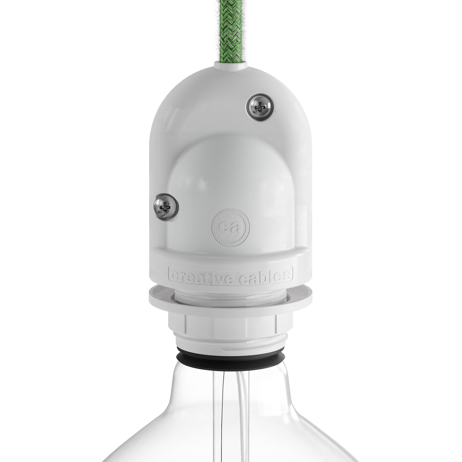 Eiva - 1 - Portalampada per esterno E27 protezione IP65 per sistema Modulair - Bianco - Creative Cables