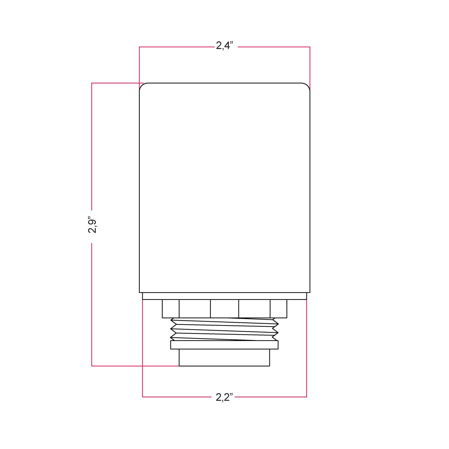 EIVA ELEGANT, E26 silicone socket kit for lampshade - suitable for wet locations - White