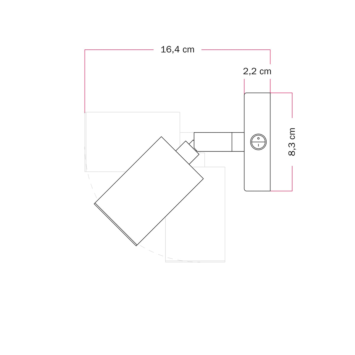 Faretto GU10 orientabile da parete o soffitto Bispot - Bronzo satinato Si No