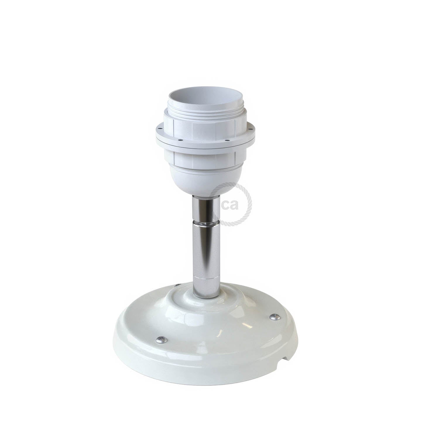 Fermaluce 90° Classic with E26 threaded socket, the adjustable porcelain light source - White