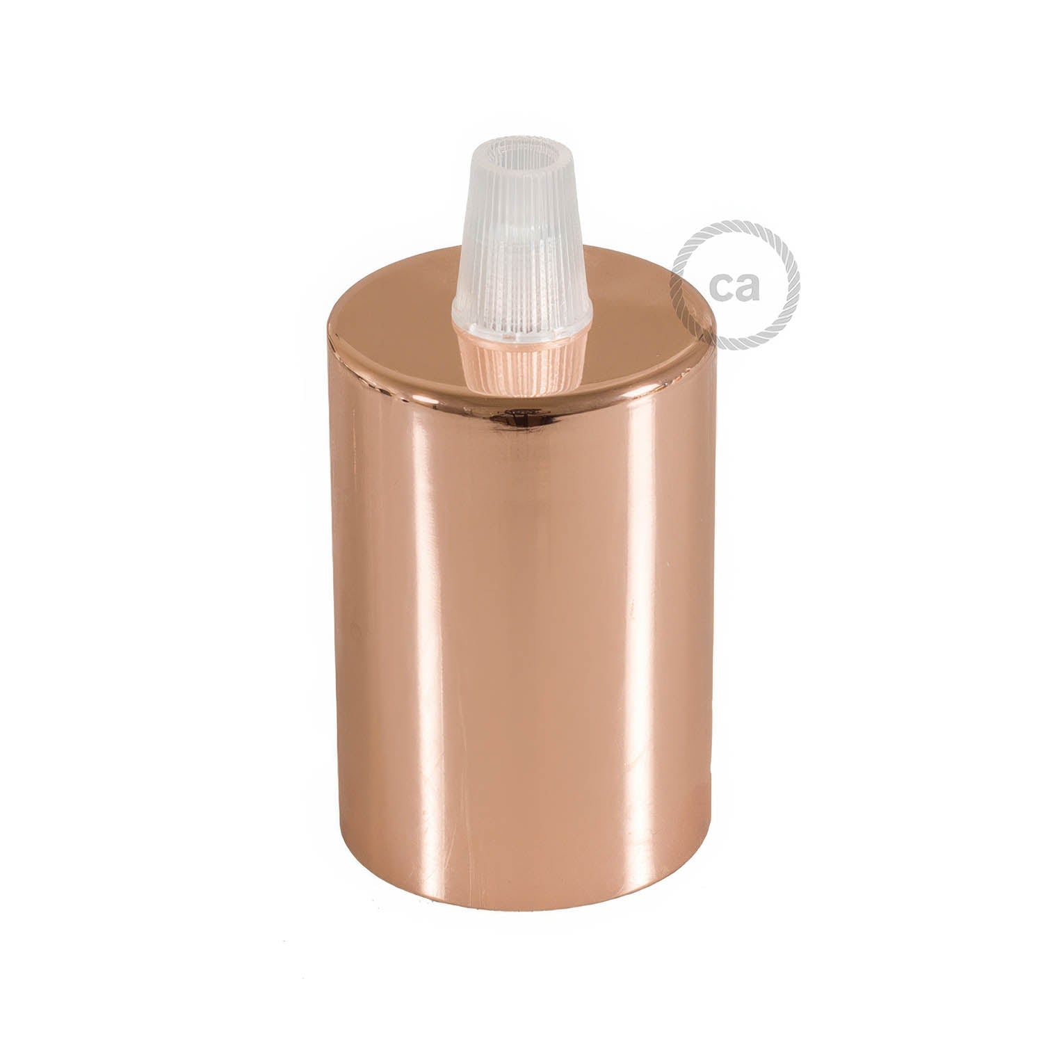 Flat Top Metal UL E26 light bulb socket kit - Copper Rame Conico