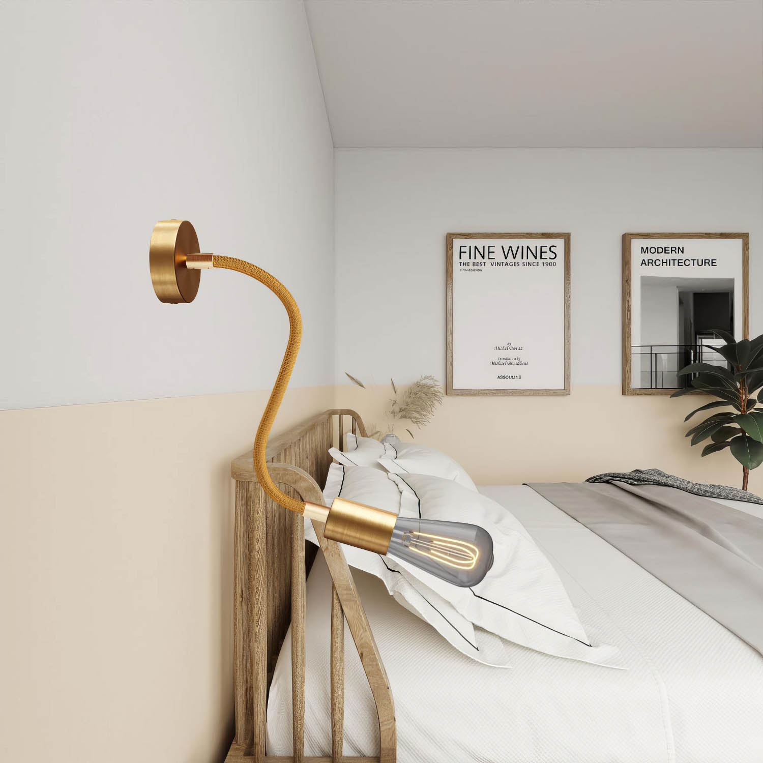 Kit Creative Flex tubo flessibile di estensione rivestito in tessuto RM73 Bronzo con terminali metallici Bronzo satinato 30 cm