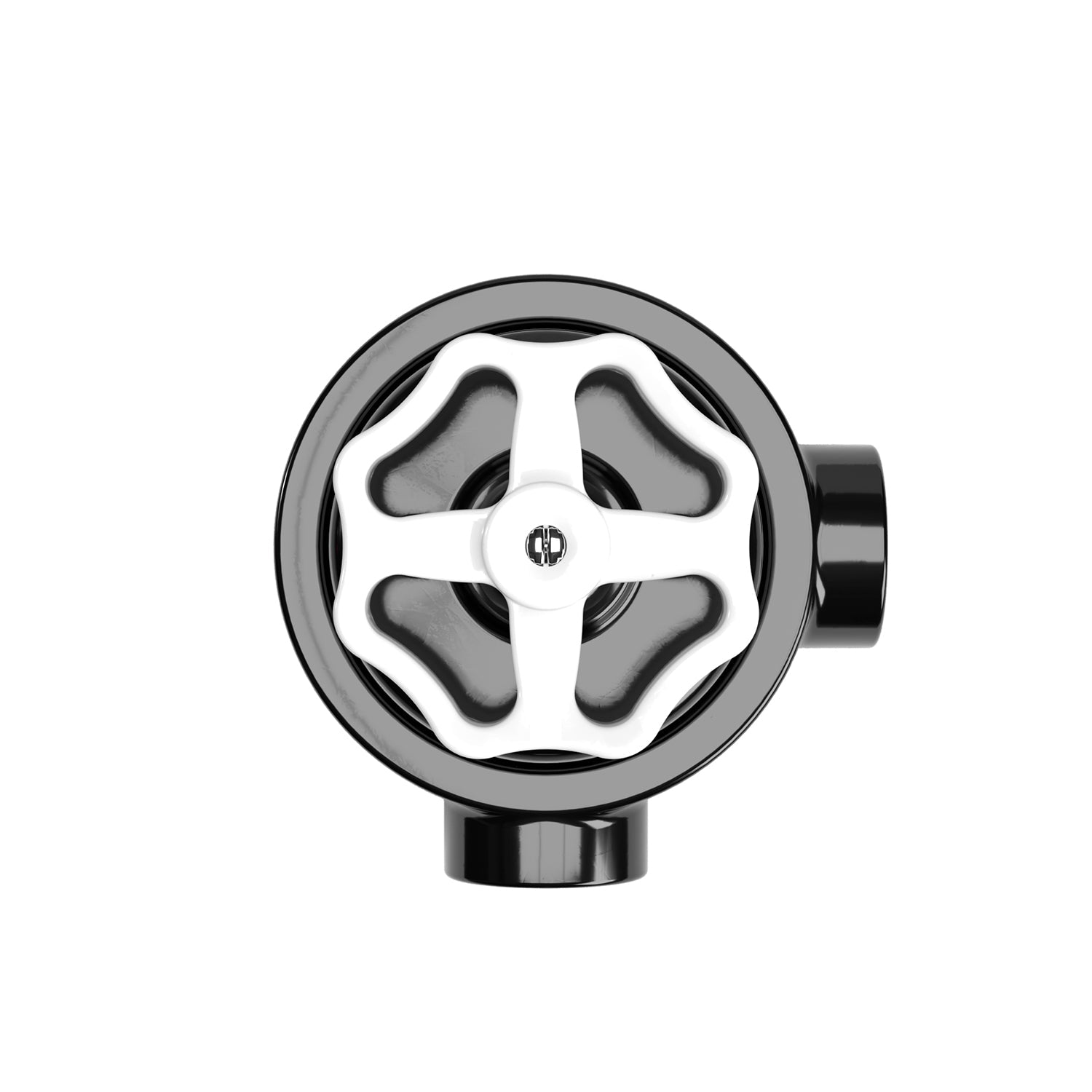 Kit interruttore/deviatore con manopola e base per Creative-Tubes in porcellana nera Bianco 2