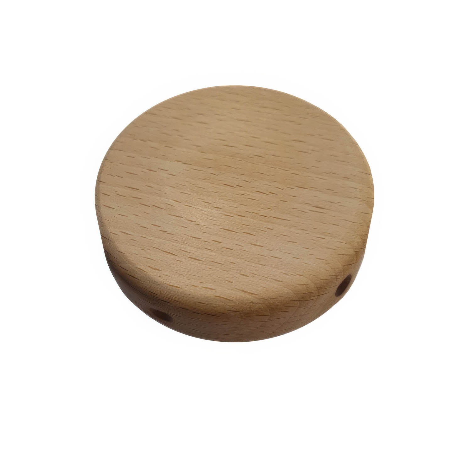 Kit Mini rosone cilindrico in legno a 4 fori laterali (scatola di derivazione) - Neutro