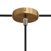 Kit Mini rosone cilindrico in metallo a 1 foro centrale e 2 laterali - Bronzo satinato Conico