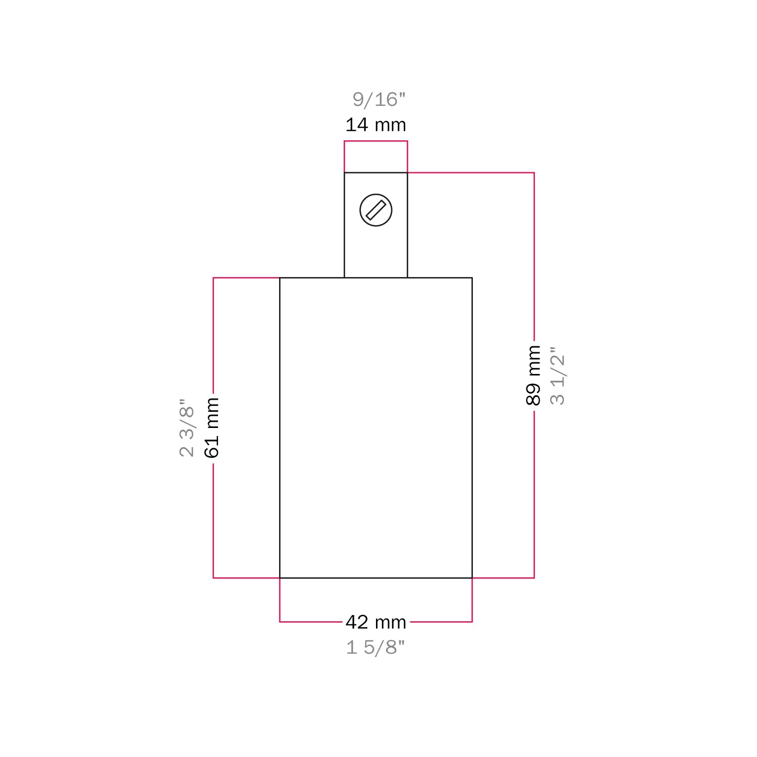 Kit portalampada E27 cilindrico in metallo - Rame satinato Cilindrico