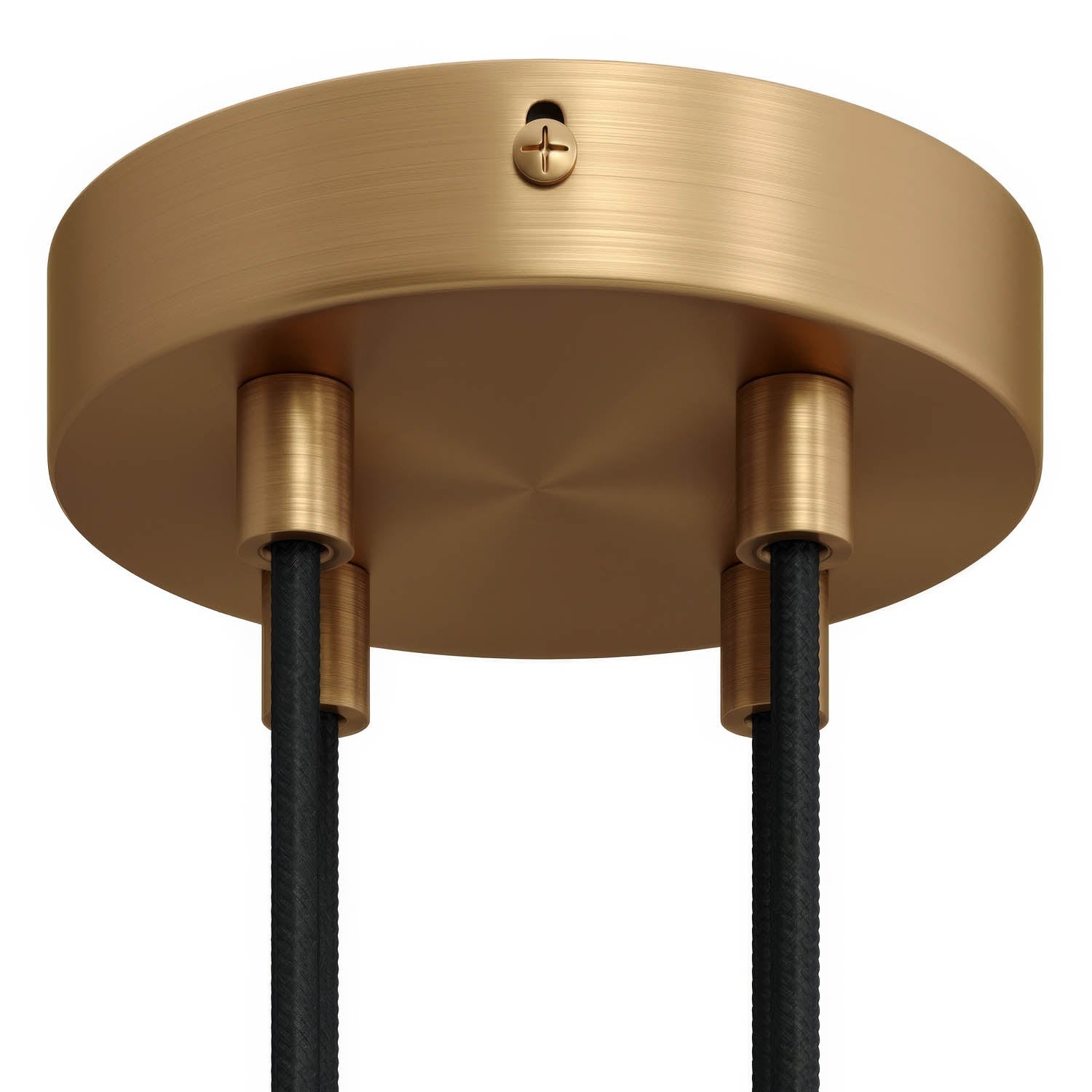 Kit rosone cilindrico in metallo a 4 fori - Bronzo satinato Cilindrico