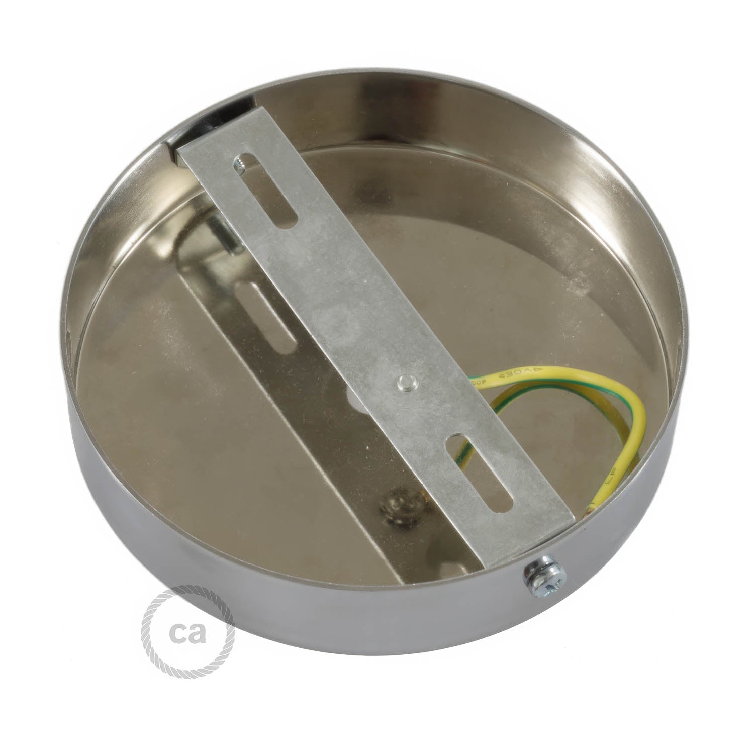 Kit rosone cilindrico in metallo - Cromo Conico