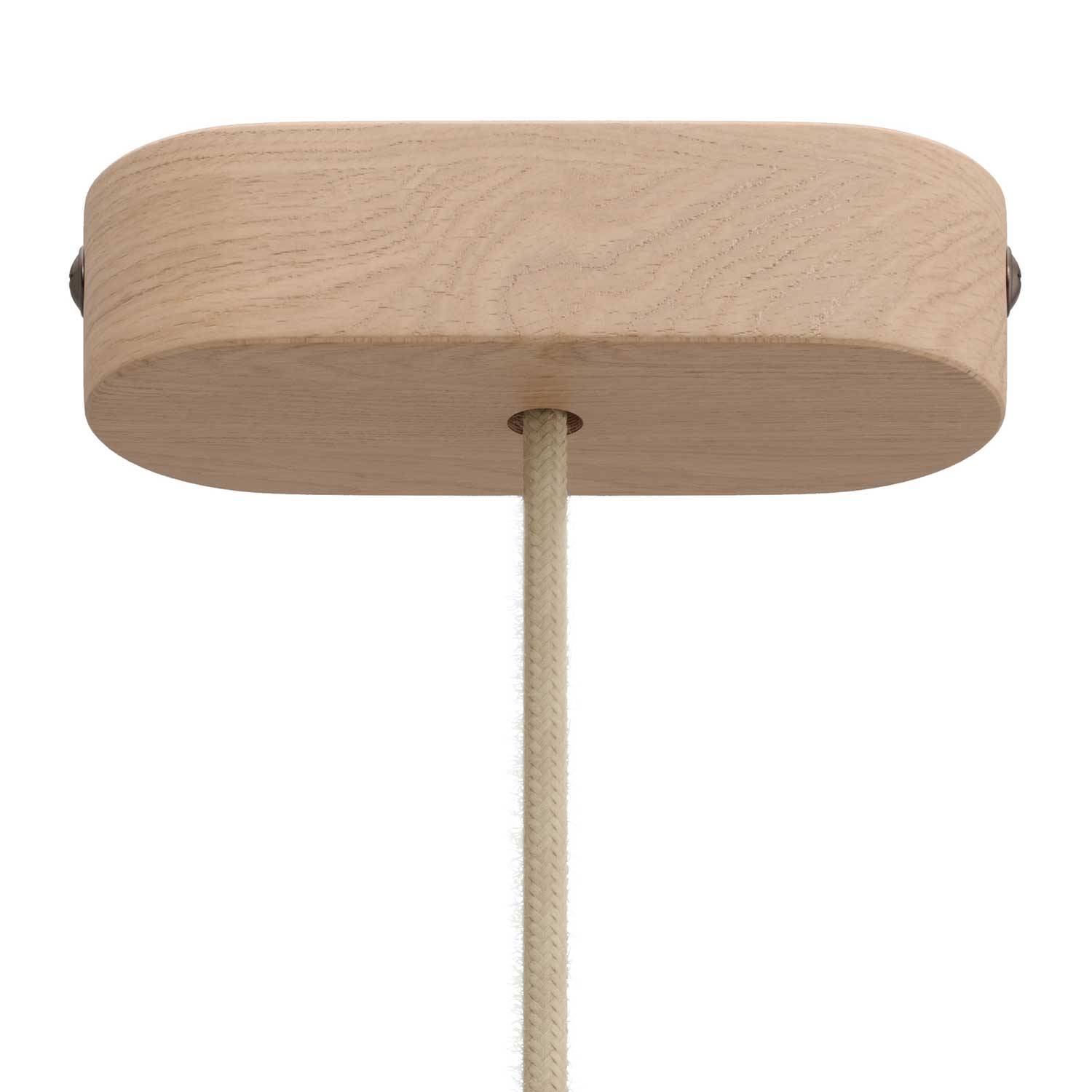 Kit rosone in legno ovale - Neutro - Creative Cables