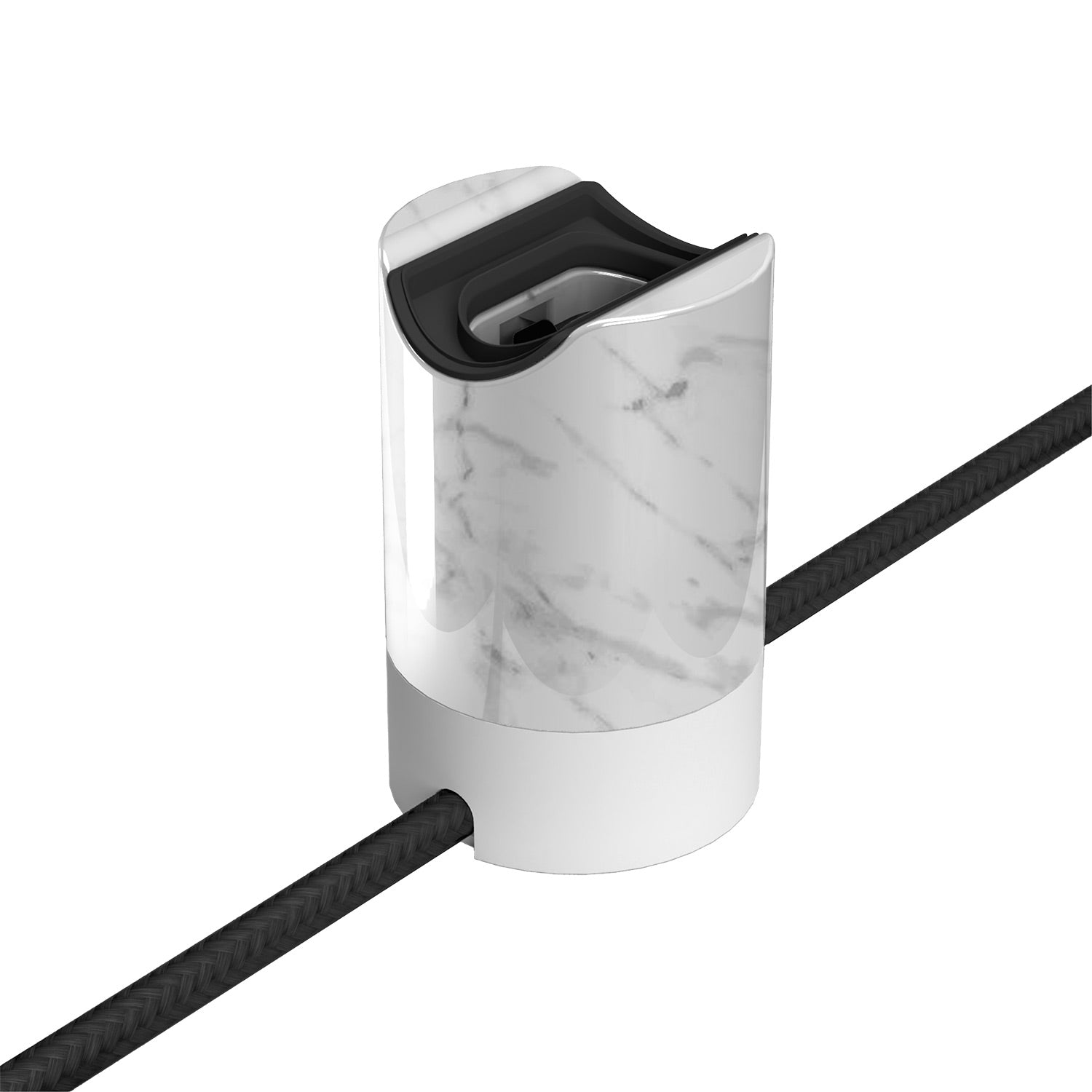 Kit Spostaluce esse14 con portalampada S14d - Effetto White marble - Creative Cables