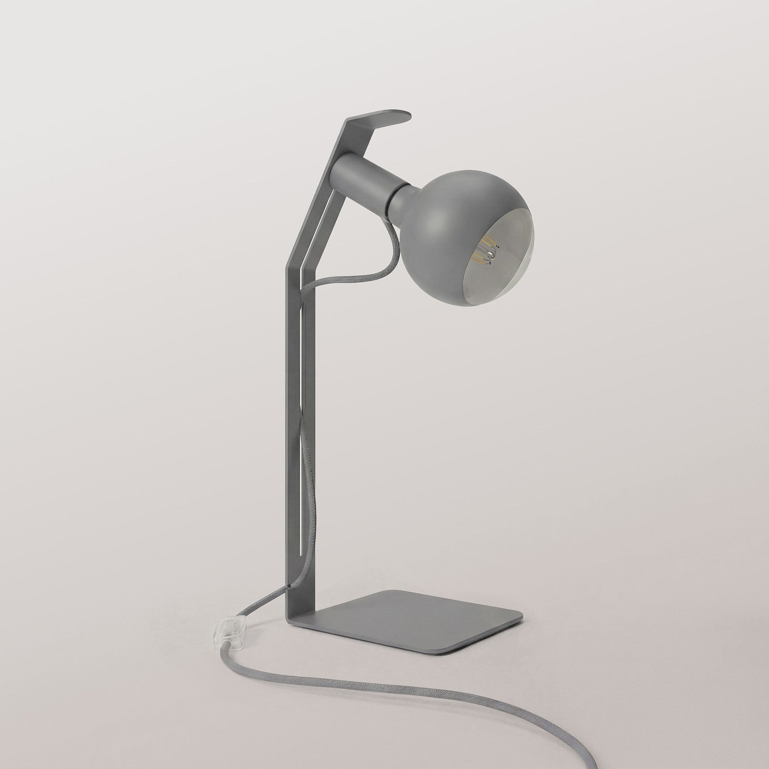 Koso Lucia - Lampada da tavolo con spina UK - Grigio