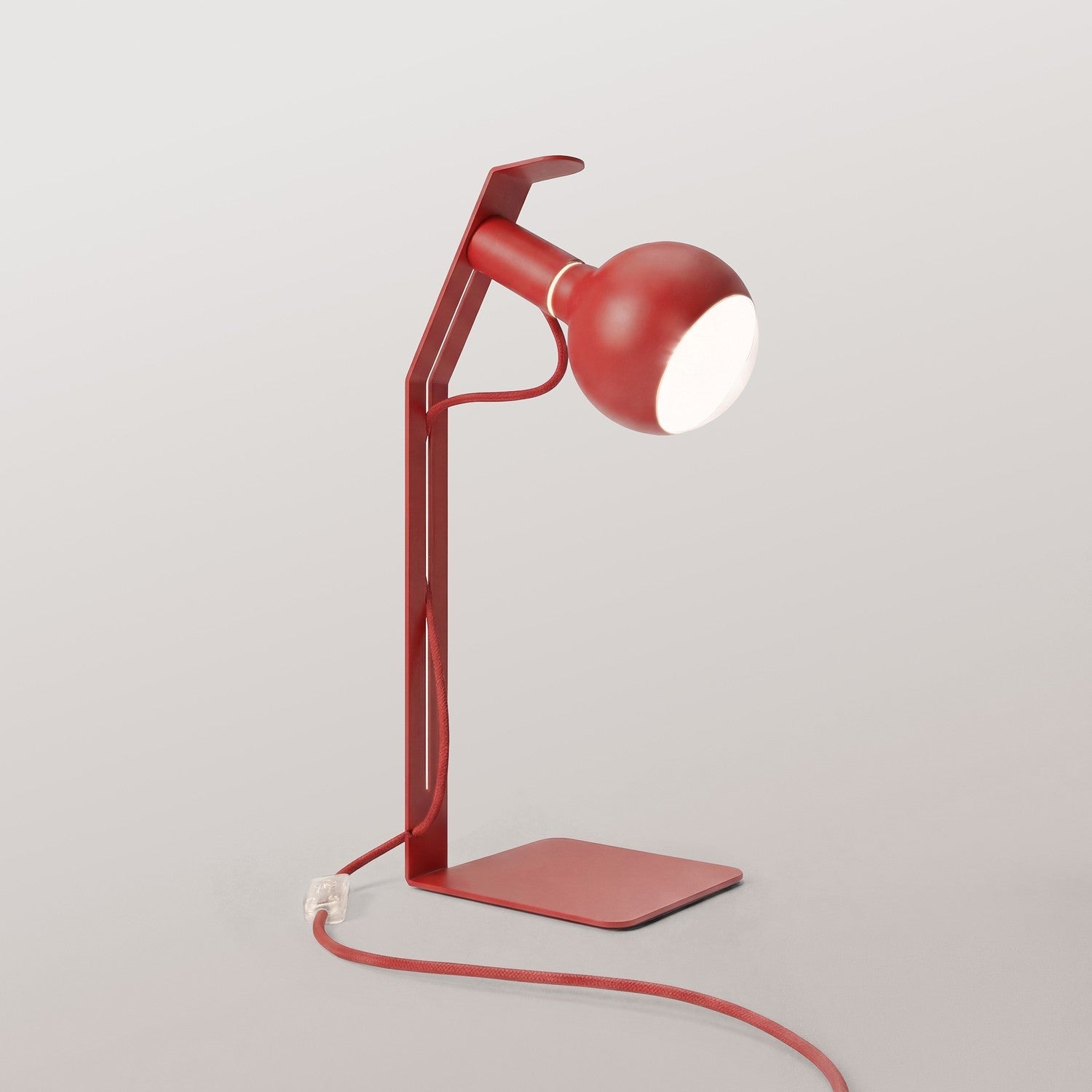 Koso Lucia - Lampada da tavolo con spina UK - Rosso