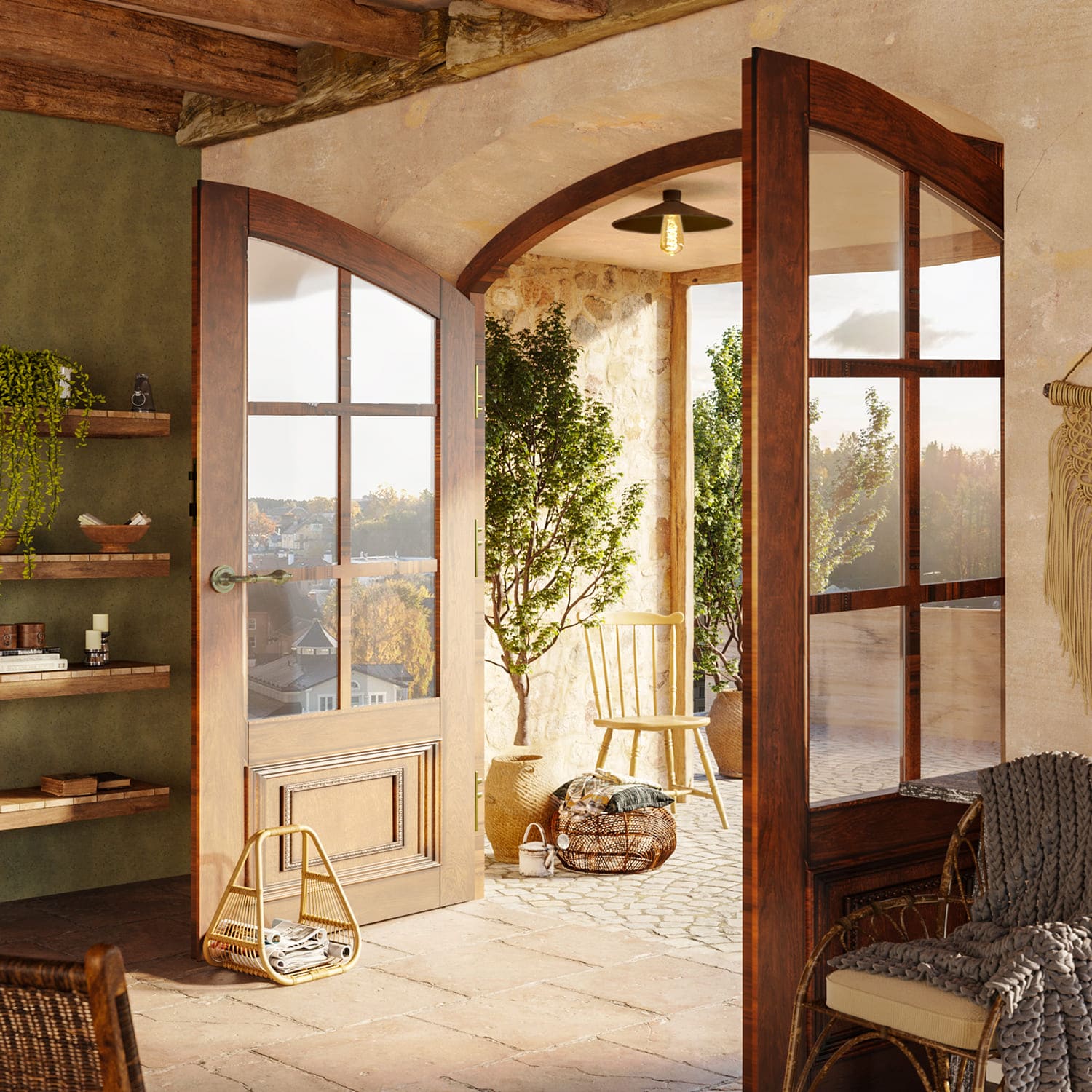 Lampada da soffitto Nera con paralume in metallo Swing - Waterproof IP44 - IO - Creative Cables