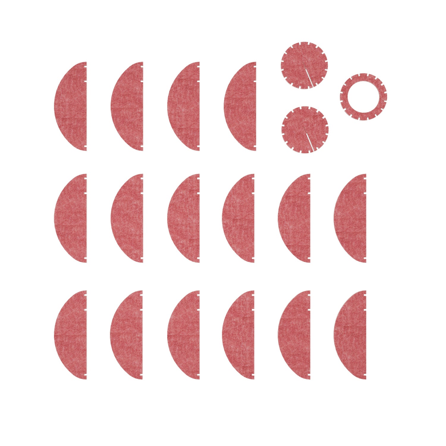 LAMPSHHADE - Pendant Lamp with Elliptical Shade - Rose melange