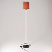 MAG-Y floor lamp with cylindrical M shade - Black