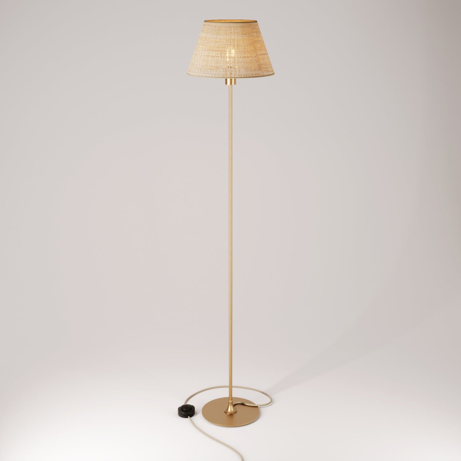 MAG-Y floor lamp with Impero M shade - Brushed bronze