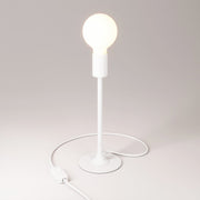 MAG-Y metal table lamp with visible bulb - Matt white