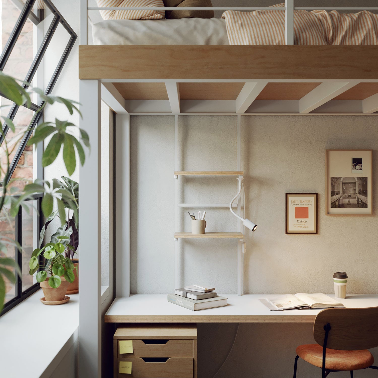 MAG-Y spotlight with adjustable extension - Matt white