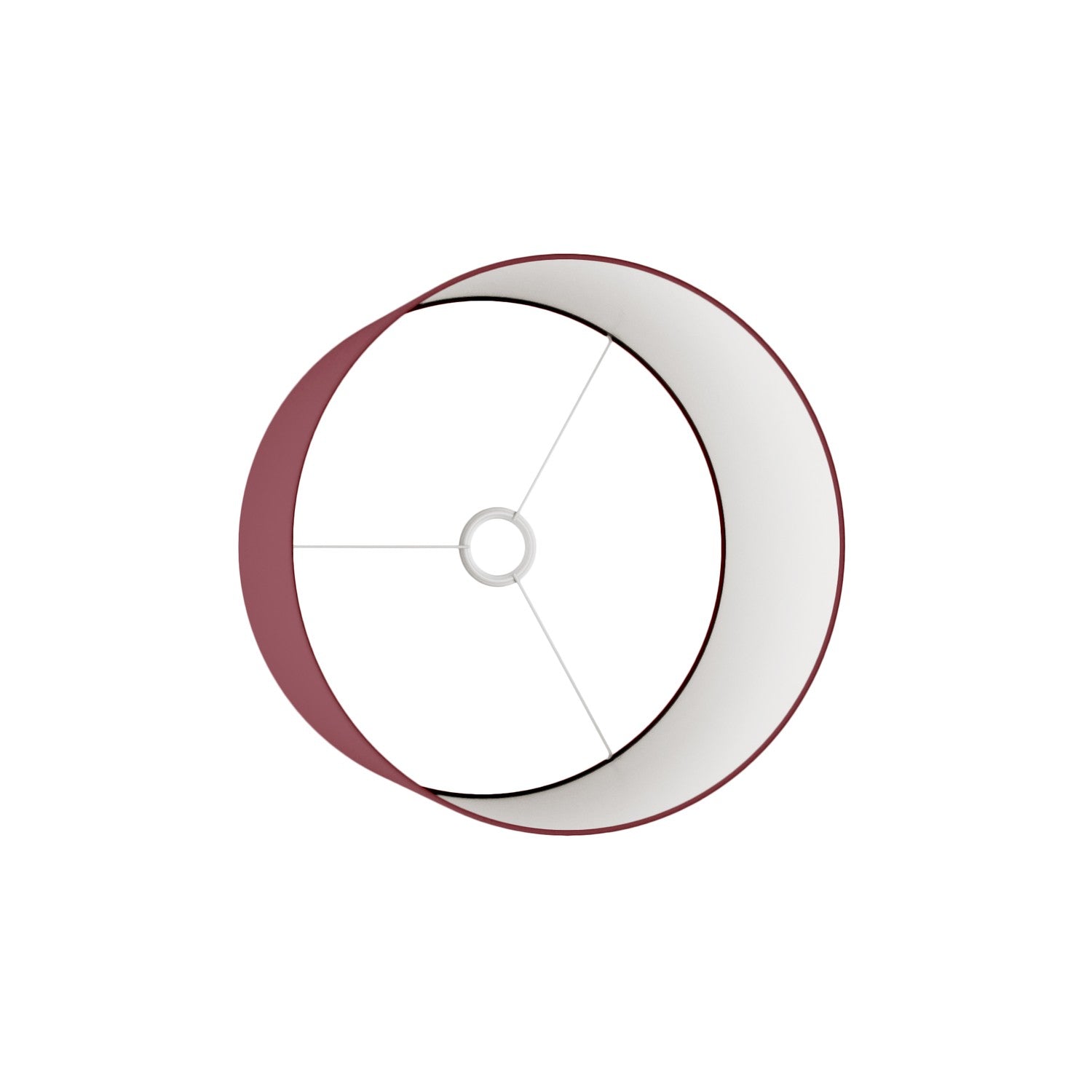 Paralume Cilindro L in tessuto con attacco E27 - Made in Italy - Arenal Bordeaux