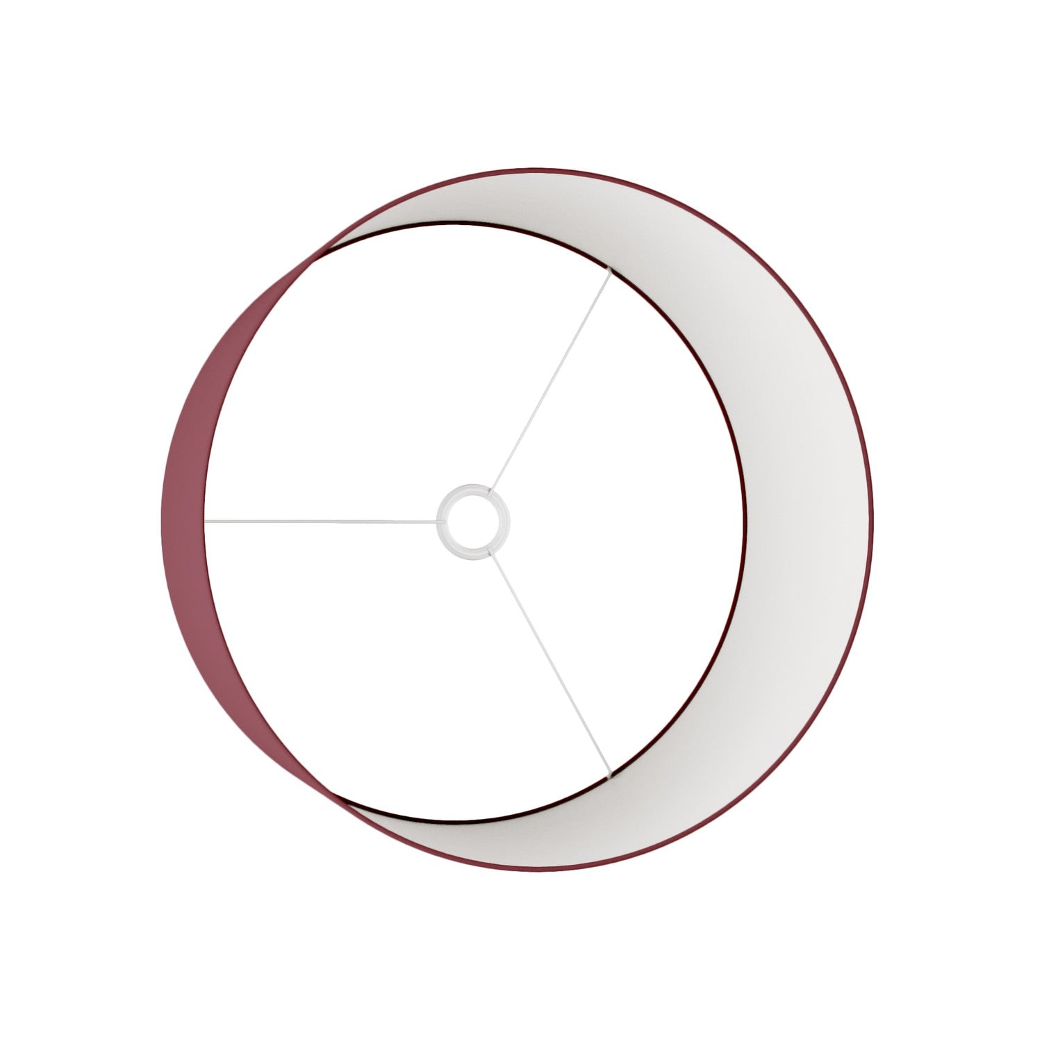 Paralume Cilindro XL in tessuto con attacco E27 - Made in Italy - Arenal Bordeaux