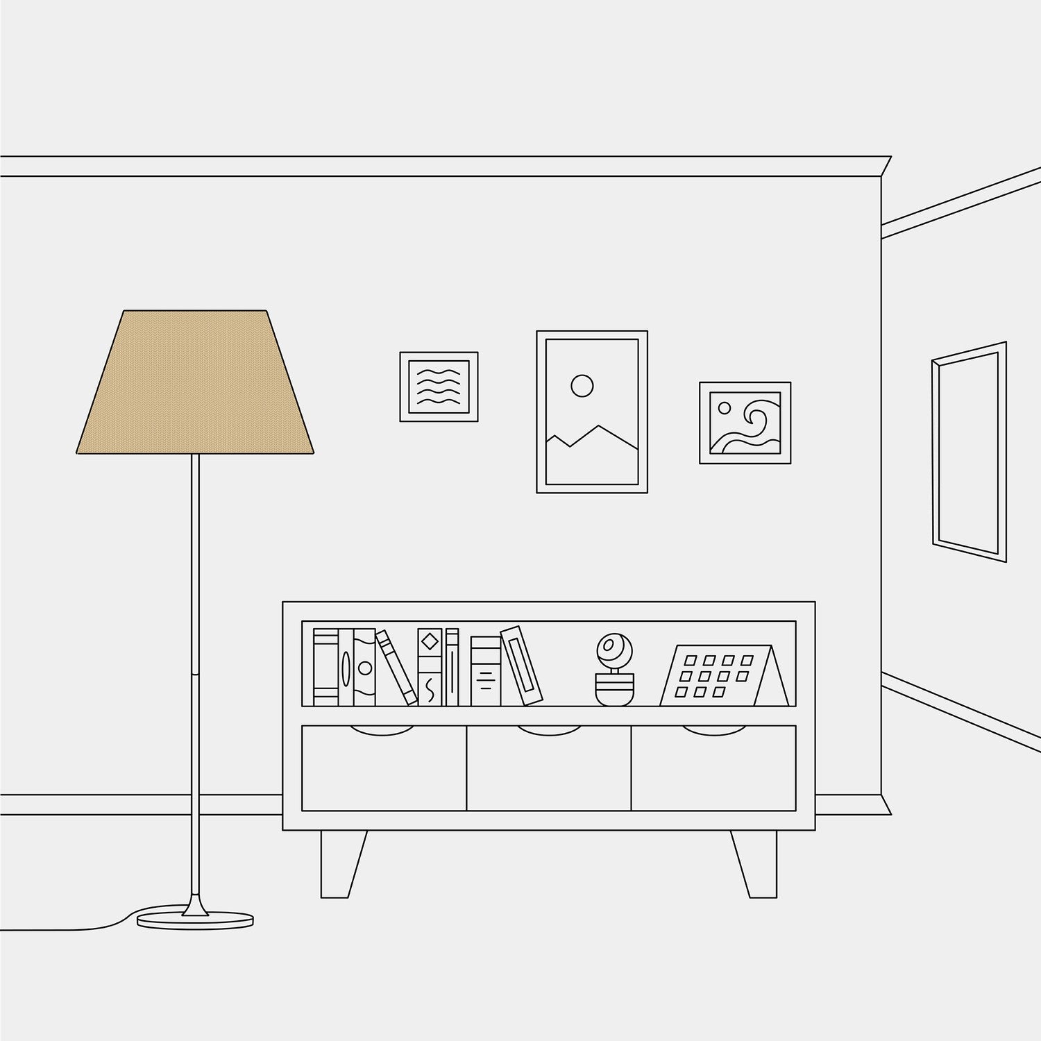 Paralume Impero L per lampada da tavolo o applique con attacco E27 - Made in Italy - Juta Naturale