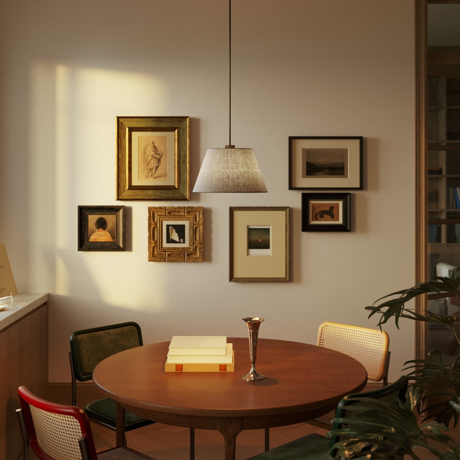 Paralume Impero M per sospensione con attacco E27 - Made in Italy - Camelot Grigio - Creative Cables