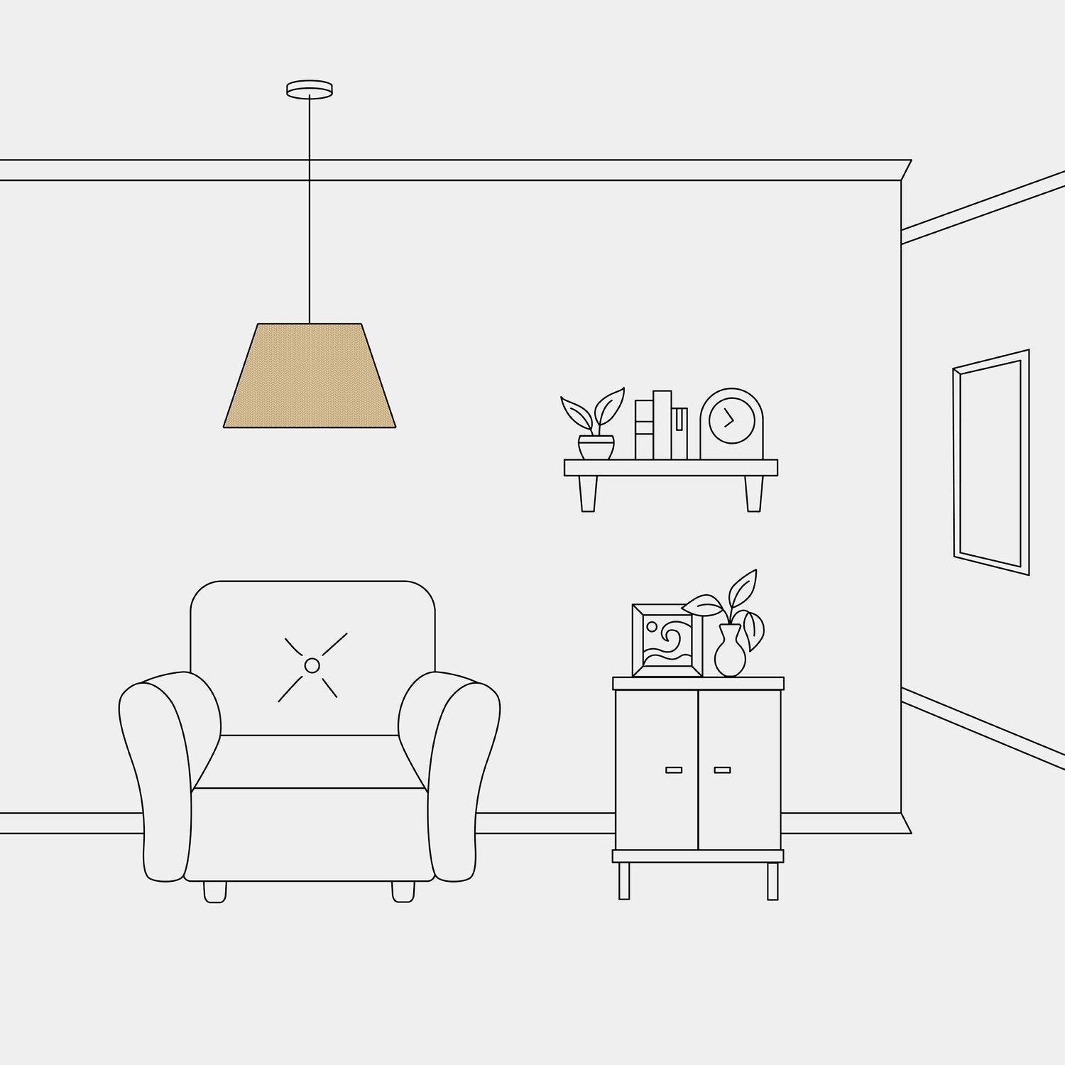 Paralume Impero M per sospensione con attacco E27 - Made in Italy - Juta Naturale